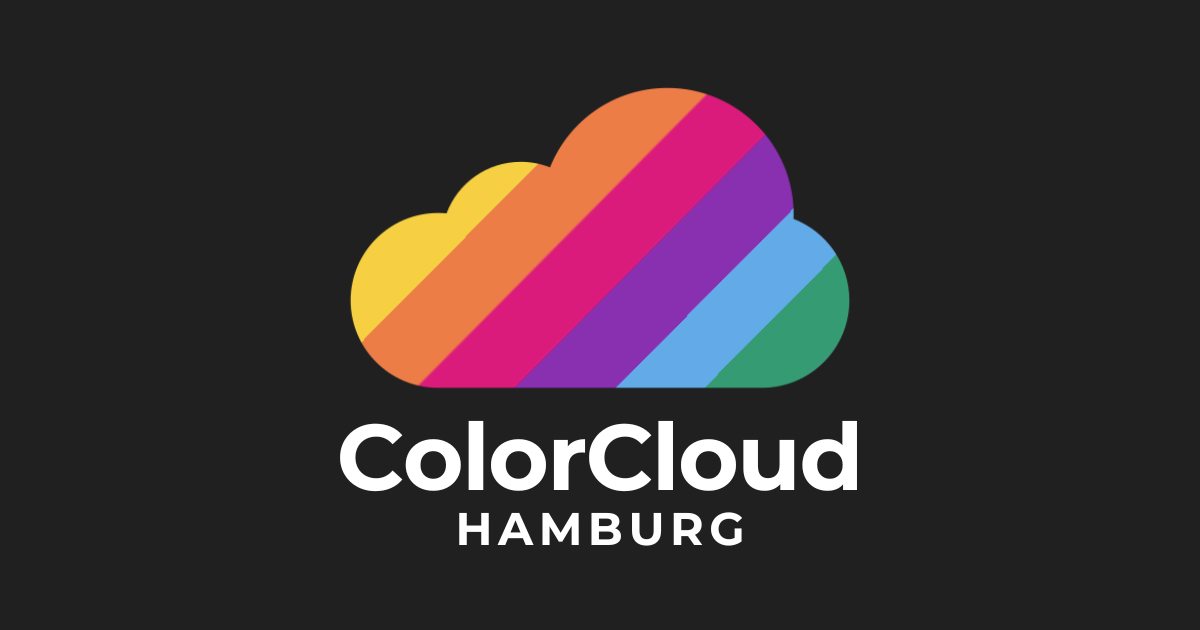 ColorCloud logo showing colorful cloud and the subtitle Hamburg and the dates April 18th-19th 2024
